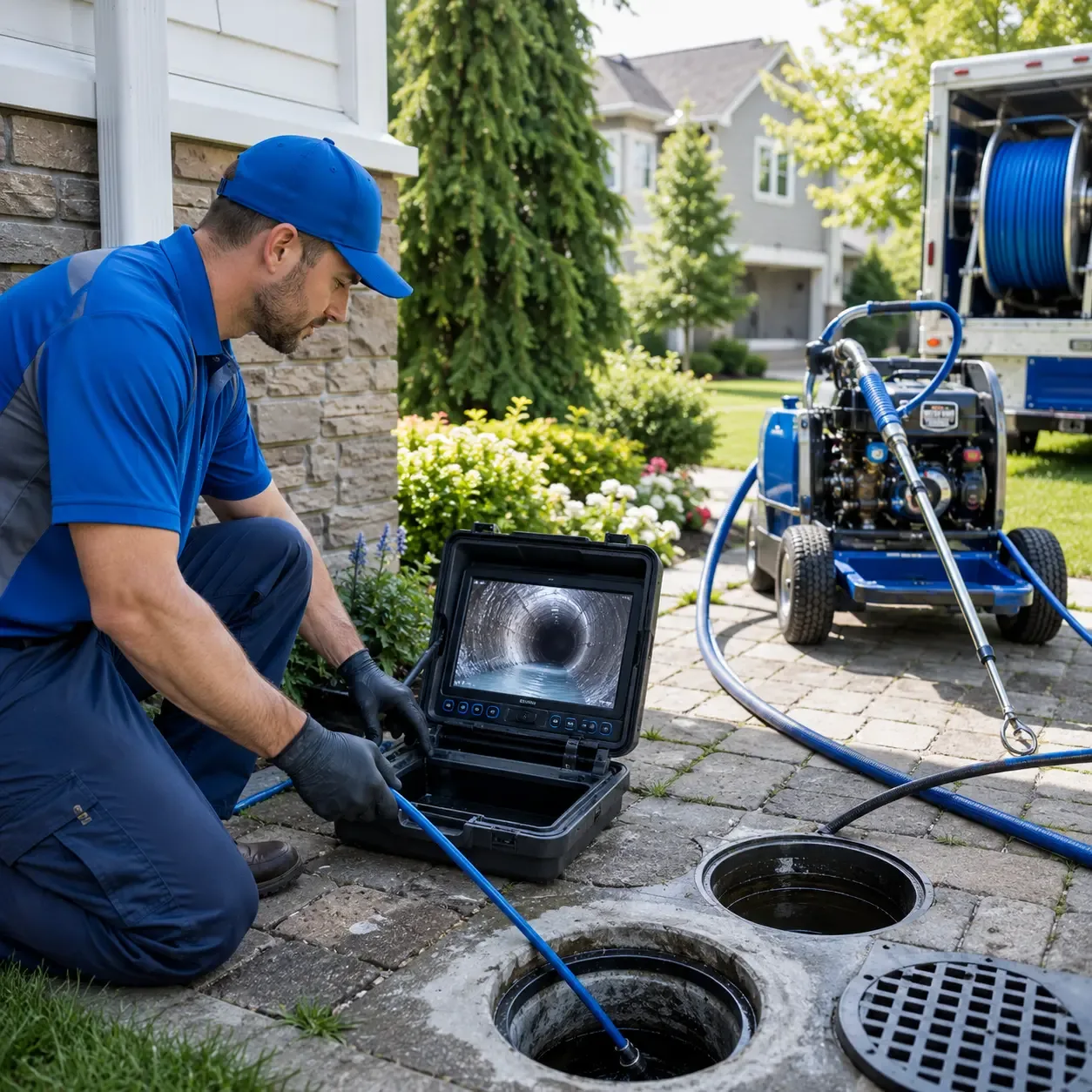 Outdoor drain cleaning professionals serving Harbert, MI
